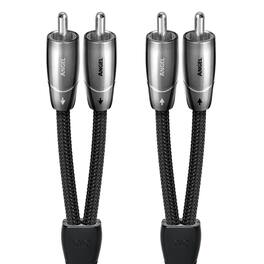 AudioQuest - Angel RCA > RCA 6.6' Analog Audio Interconnect Cable - Silver on Black