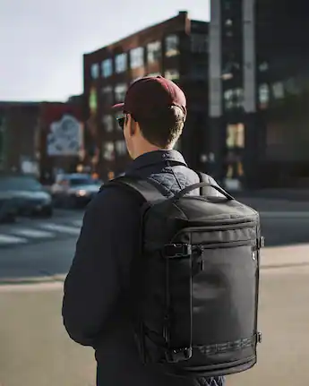 backpack for flight travel Expandable 30L40L Your embroidery will appear as written tomtoc - Navigator-T67 Travel Backpack