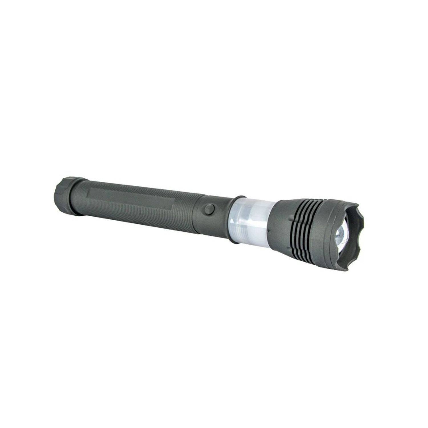 Left. Stock Preferred - Bright Zoomable LED Flashlight - Black.