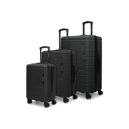 Front. Swiss Mobility - Swiss Mobility YVR 3 piece Hardside Luggage set - BLACK.