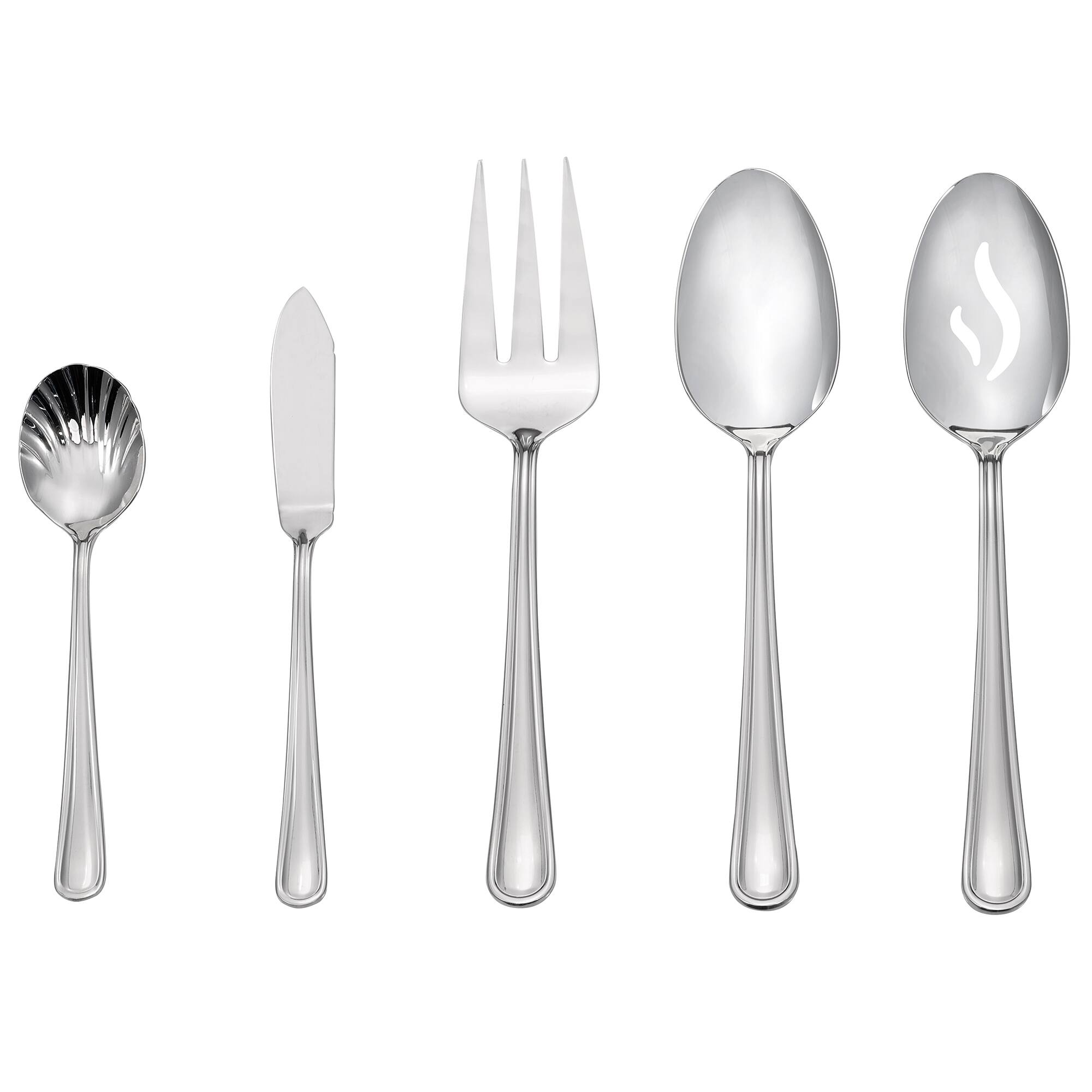 Alt View 1. Henckels - Henckels Cottage 45-pc 18/10 Stainless Steel Flatware Set - Stainless Steel.
