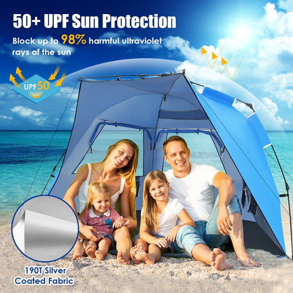 50+ UPF Sun Protection  
Block up to 98% harmful ultraviolet rays of the sun  
UPF50  
190T Silver Coated Fabric