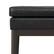 Alt View 5. Simpli Home - Carlson Small Ottoman Bench in Distressed Black - Distressed Black.