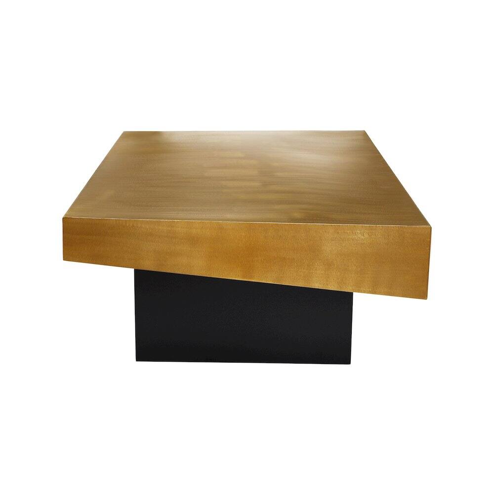 Alt View 3. Meridian Furniture - Palladium Gold Coffee Table - Gold.