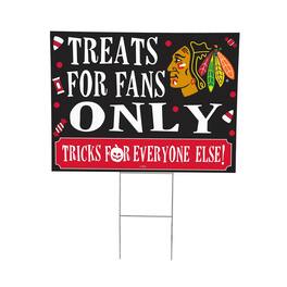 Evergreen Enterprises - Chicago Blackhawks 18" x 24" Halloween Treats Outdoor Yard Sign - Multicolor