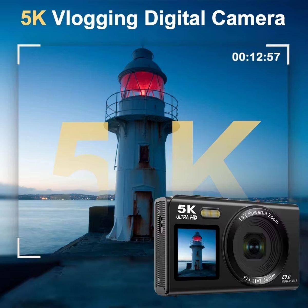 5K Vlogging Digital Camera

00:12:57

RK 5K Powerful ULTRA HD 18X Zoom

F/3.2-7.36mm 80.0 MEGAPIXELS