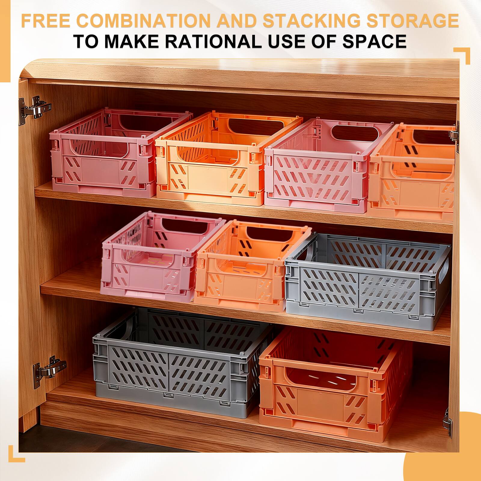 FREE COMBINATION AND STACKING STORAGE TO MAKE RATIONAL USE OF SPACE