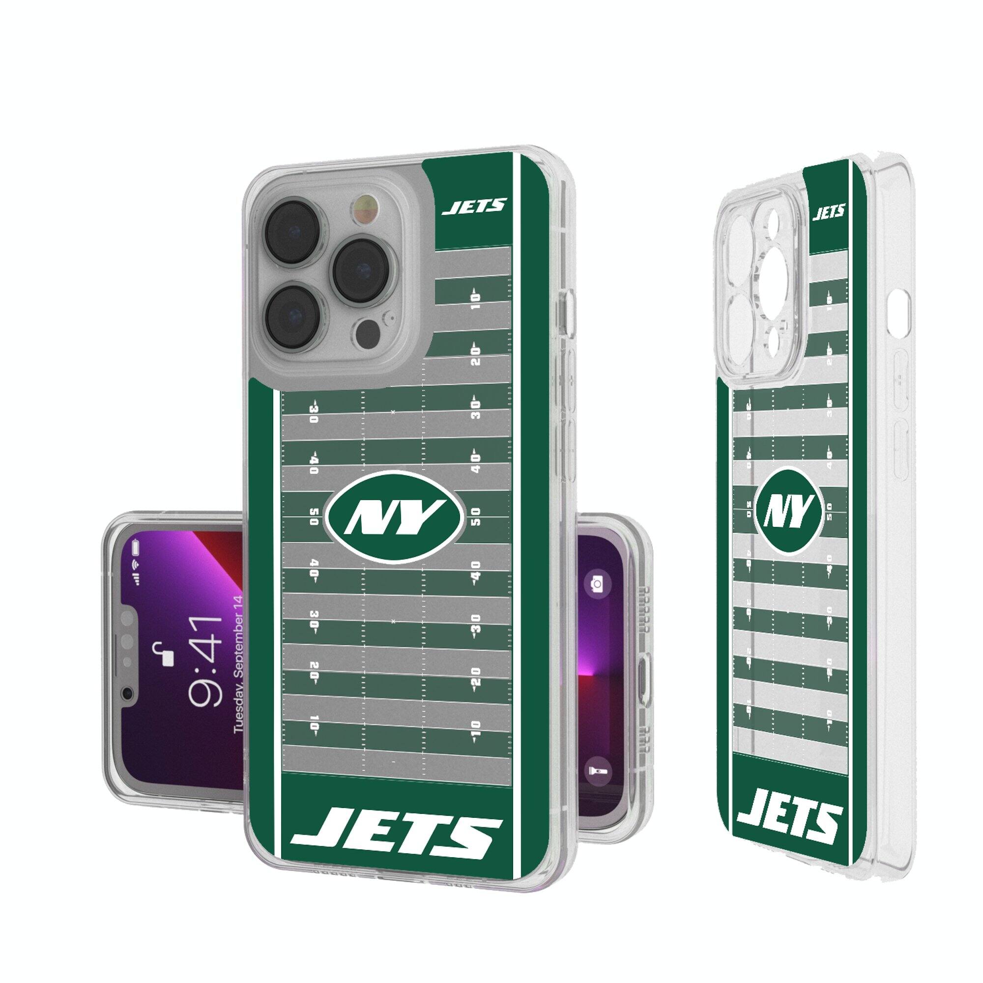 Keyscaper - NFL - New York Jets - iPhone Clear Field Design Case - 15 Pro - Multicolor