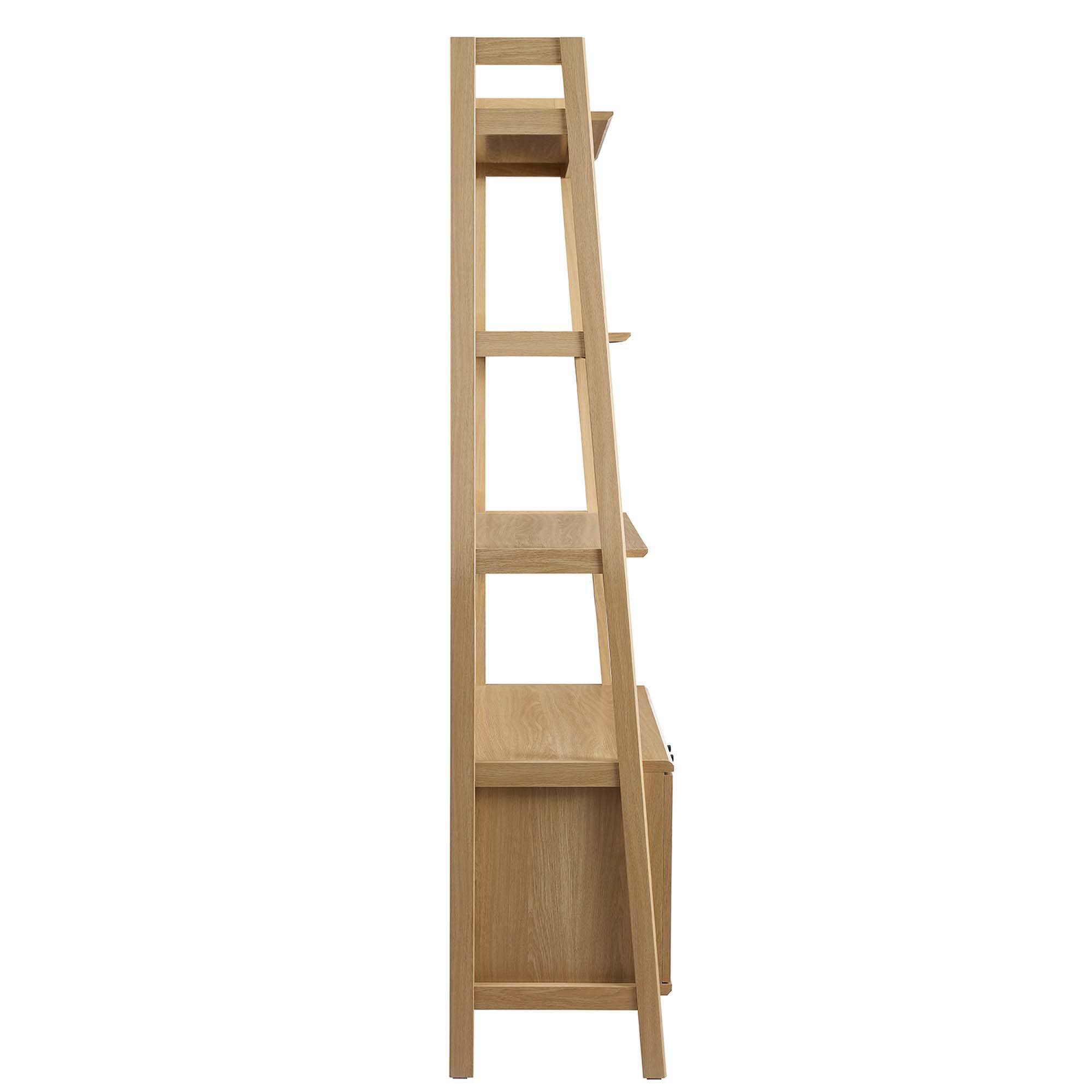 Alt View 1. Modway - Bixby 33" Bookshelf by Modway - Oak.