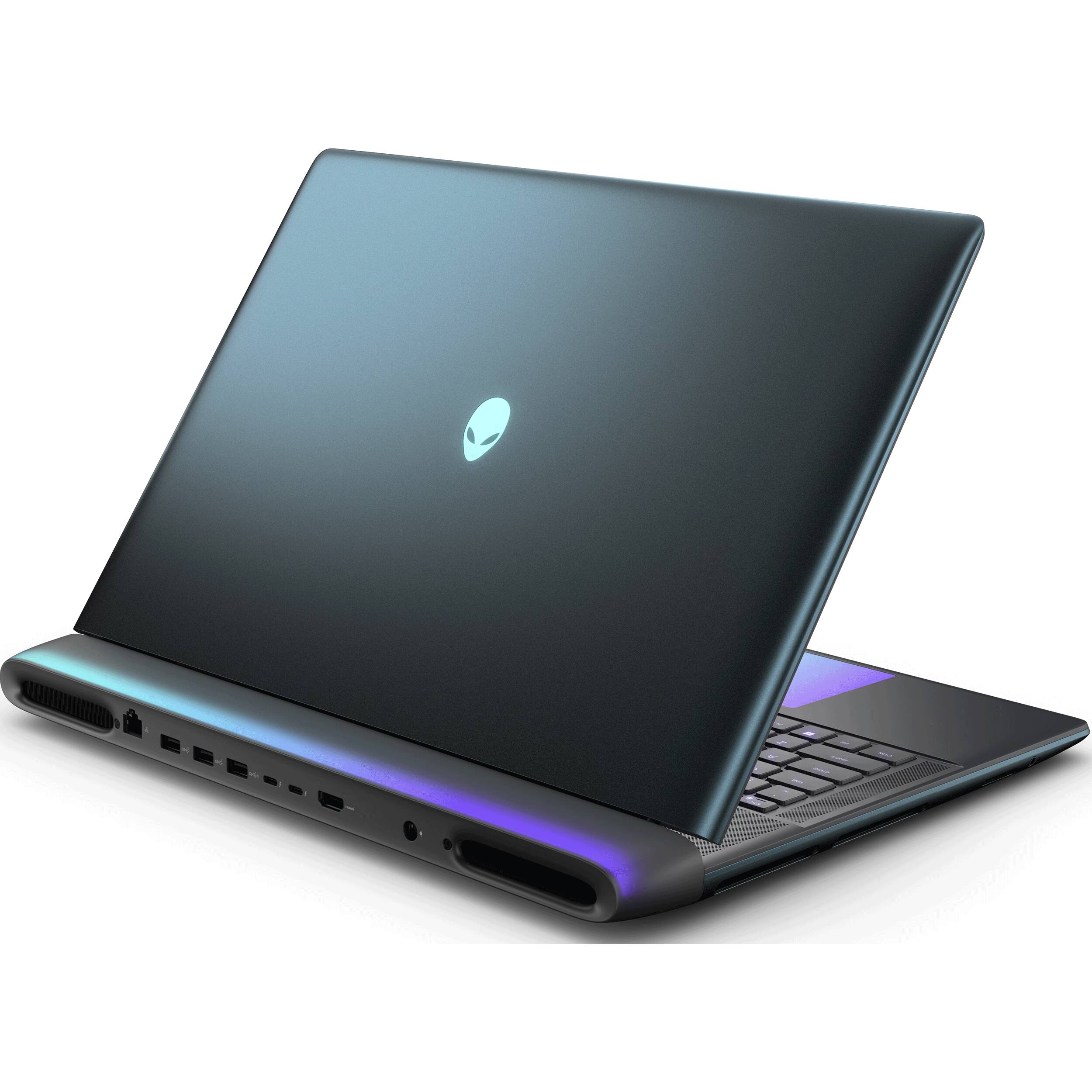 Alt View 5. Dell - Alienware 18 18" QHD+ 300Hz Gaming Laptop,Intel Ultra 9 275HX,RTX 5070 Ti,64GB,4TB SSD+1TB Dock, Win 11 Pro, Liquid Teal - Liquid Teal.