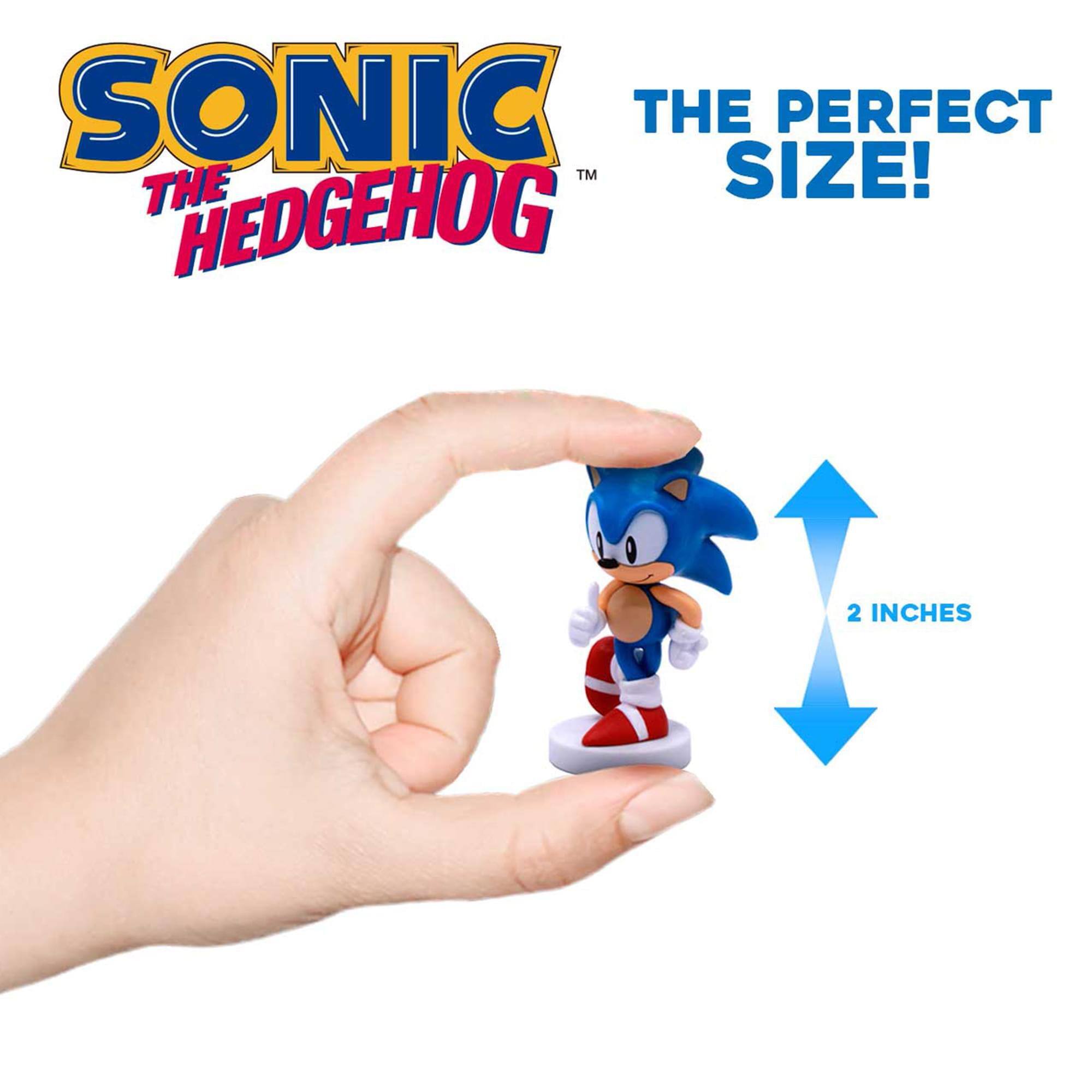 SONIC THE HEDGEHOG  
THE PERFECT SIZE!  
2 INCHES