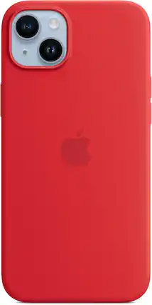 Front. Apple - Apple Silicon Magsafe Case Iphone 14 Plus Red IPHONE 14 PLUS MPT63ZM/A - Red.