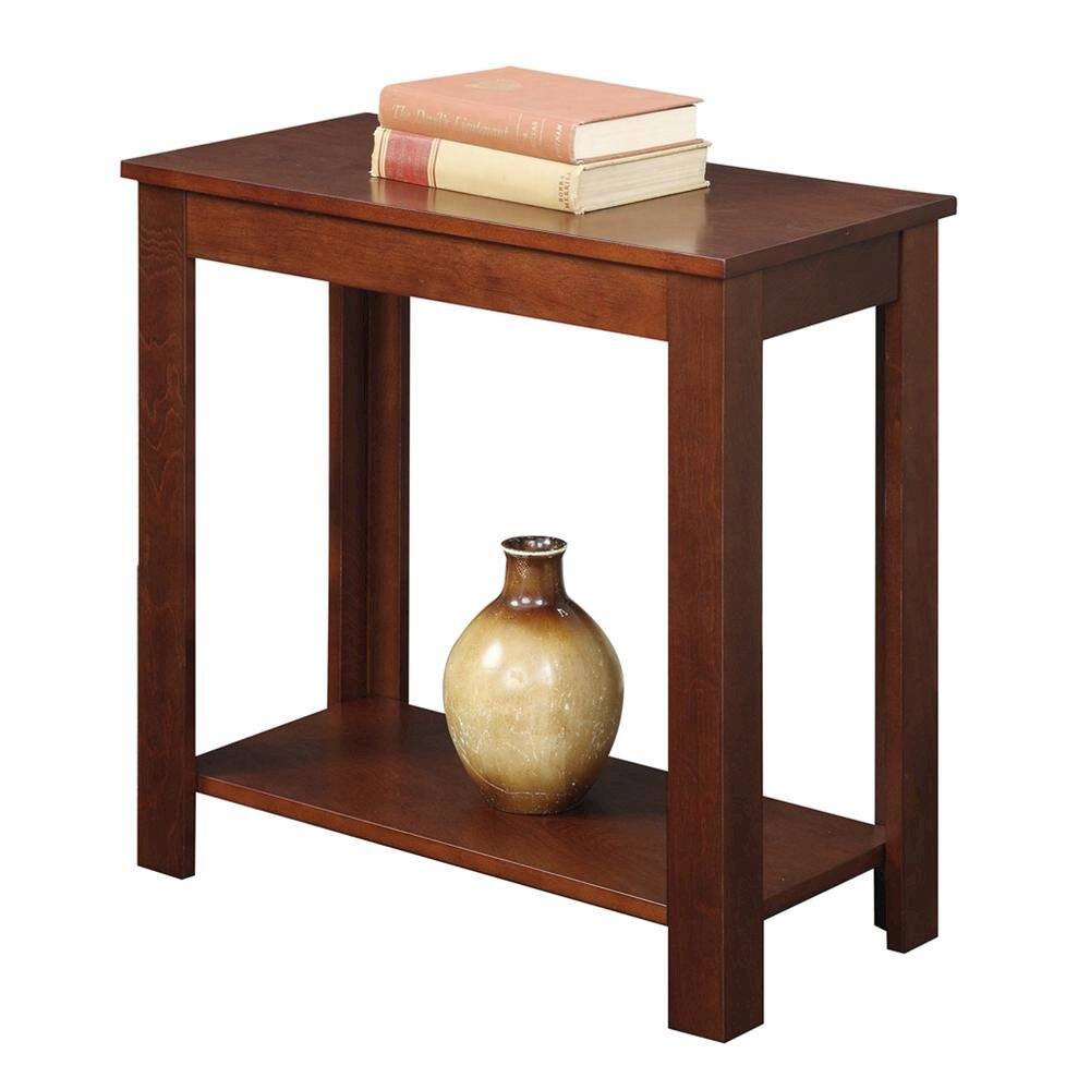 FurniFact Chairside End Table Mahogany - Best Buy