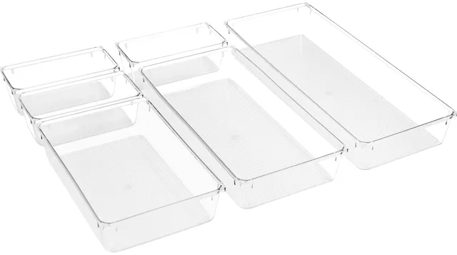 Front. Sorbus - Sorbus Skin care organizer, Storage bin Drawer organizers for cosmetic, Clear Stackable Containers for Bathroom - Clear.