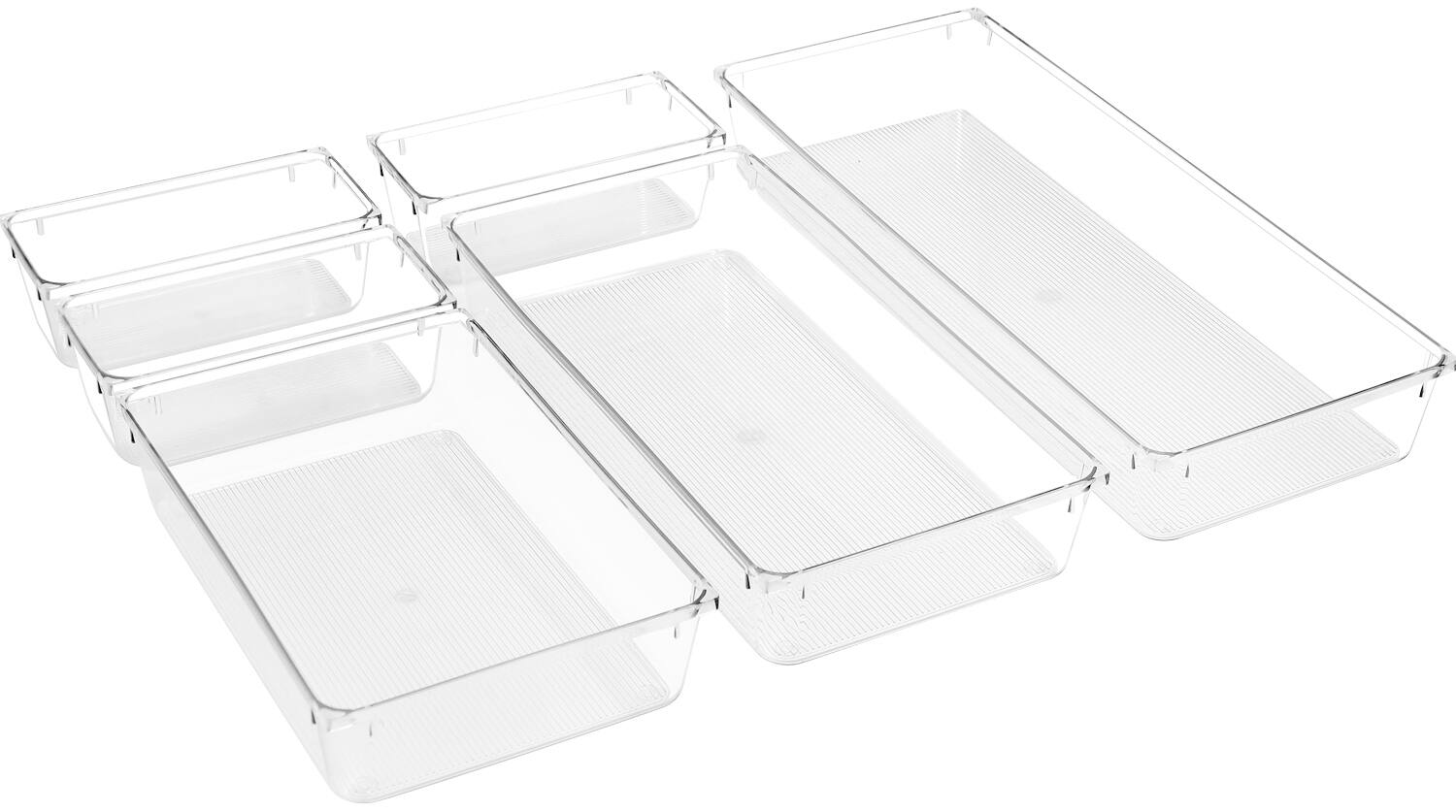 Front. Sorbus - Sorbus Skin care organizer, Storage bin Drawer organizers for cosmetic, Clear Stackable Containers for Bathroom - Clear.