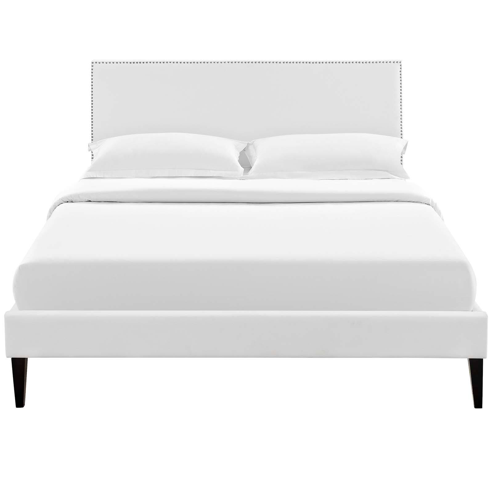 Alt View 1. Modway - Melanie Tufted Button Upholstered Fabric Full Platform Bed - Gray.