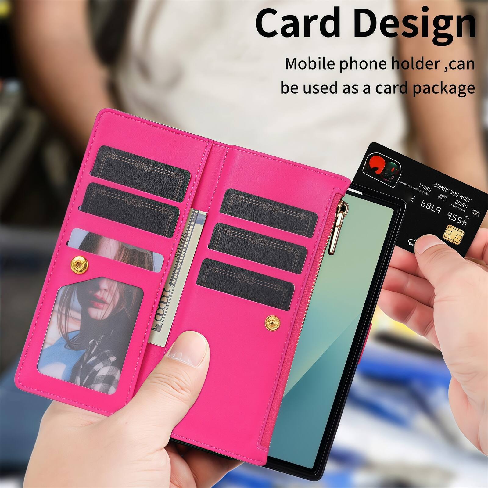 Card Design  
Mobile phone holder, can be used as a card package
