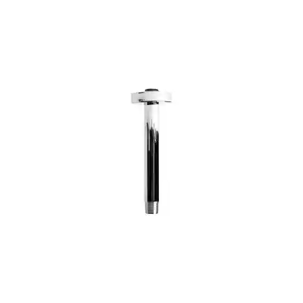 Front. Alfi - Polished Chrome 6" Round Ceiling Shower Arm - Silver.