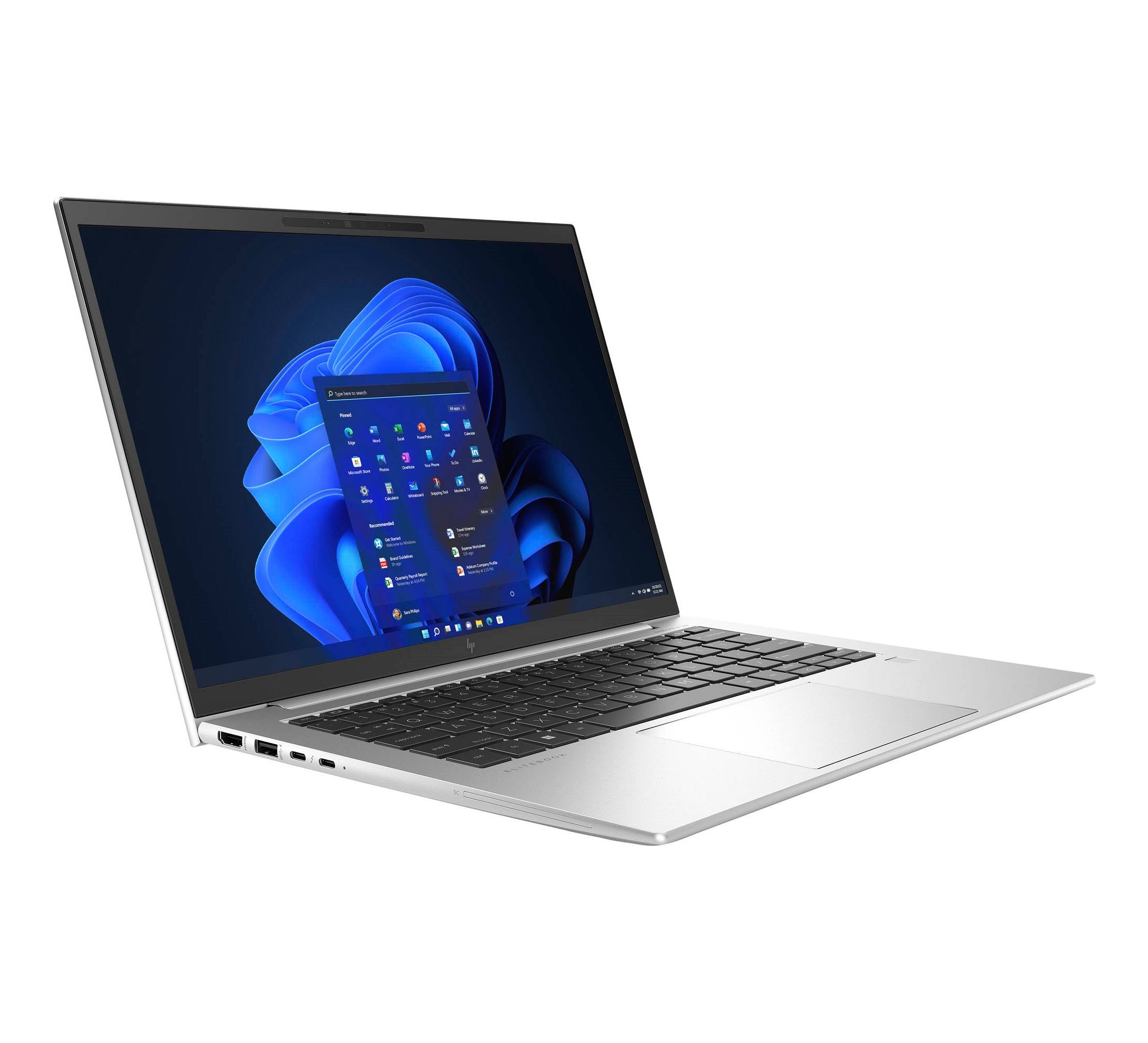 Left. HP - HP 840 G9 Core i7-1265U 1.8GHz, 32GB, 2TB NVMe, 14" FHD, Windows 11 Pro (Refurbished) - Silver.