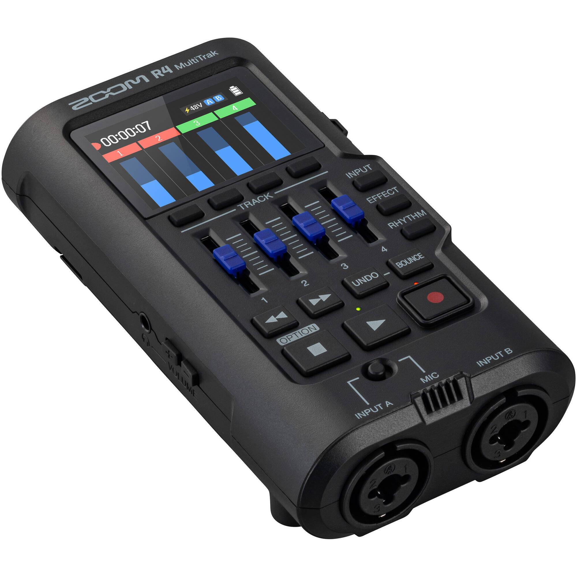 MultiTrak R4 MCOS  
N A B 4 3  
00:00:07  
2 1  
TRACK 1 2  
INPUT EFFECT HA  
4 3  
BOUNCE - UNDO  
yHIA OPTION A  
INPUT MIC B  
INPUT 1