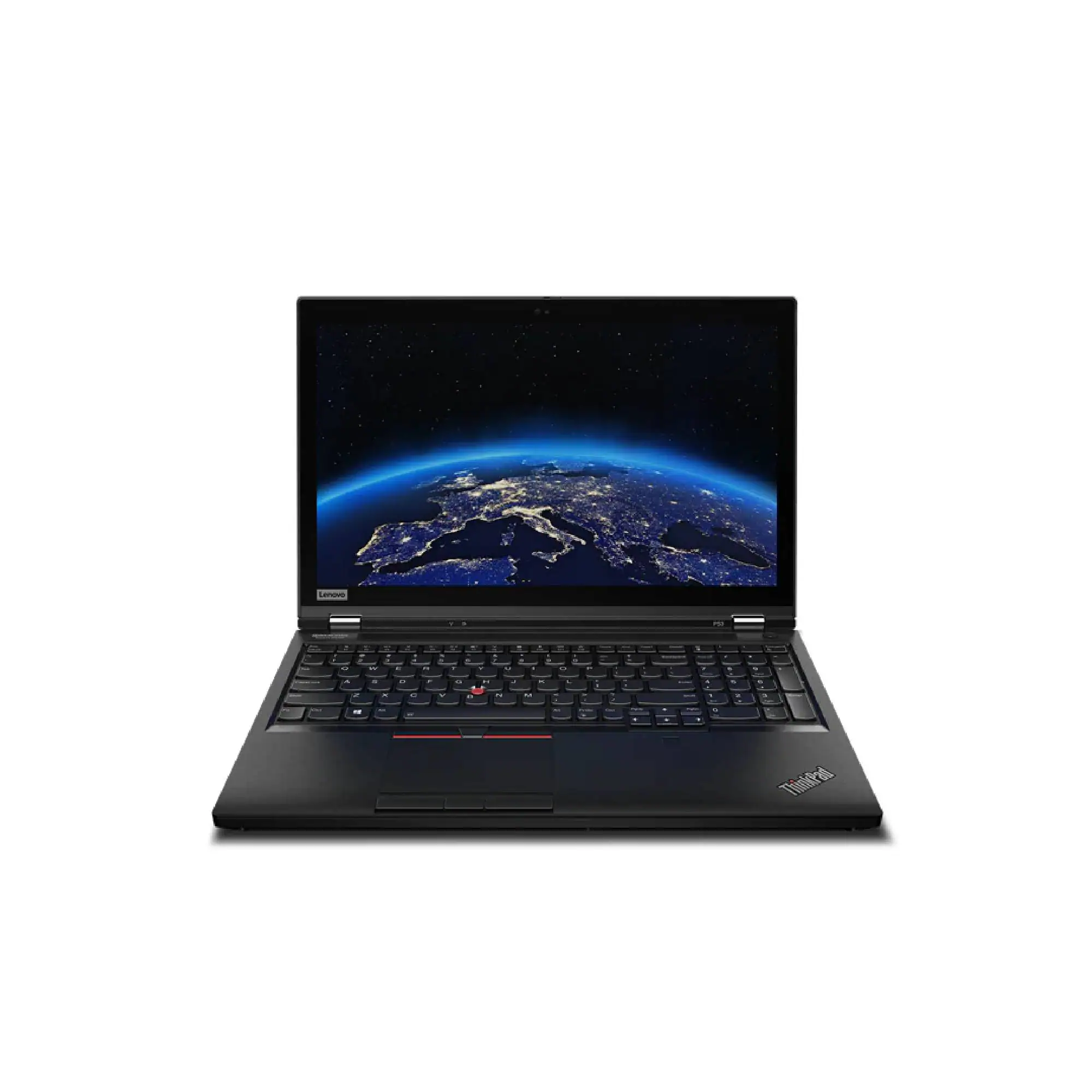 Front. Lenovo - ThinkPad P53 15.6" Laptop i7-9850H 32GB RAM 1TB SSD Windows 10 Pro - Black.
