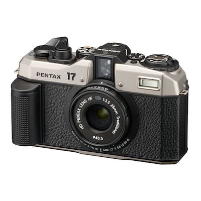 PENTAX 17 F3.5 Half Frame Camera (Dark Silver) with Gold 200 Film PENTAX 17 F3.5 Half Frame Camera (Dark Silver) with Gold 200 Film