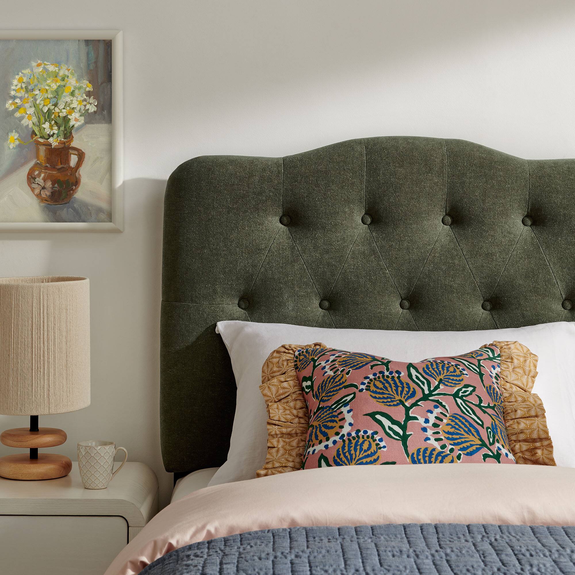 Alt View 1. Modway - Annabel Upholstered Headboard by Modway - Sage.