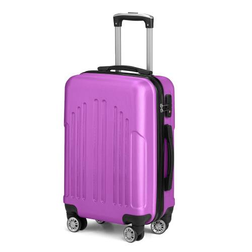 Alt View 2. Winado - 20" Airline Approved Small Trolley Case ABS Hardside Suitcase with Double Spinner Wheels & TSA Lock for Travel Business - Purple.