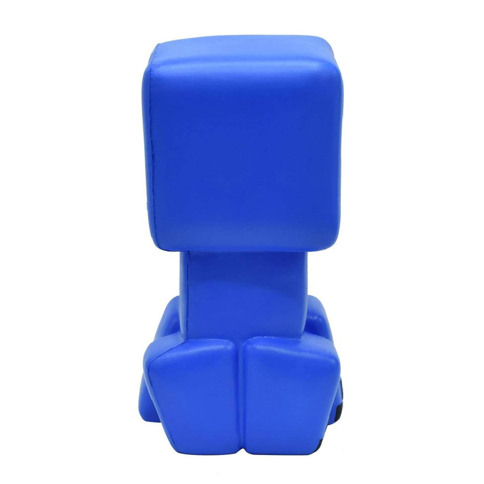 Alt View 10. Just Toys LLC - Minecraft Blue Creeper 6 Inch Mega Squishme Toy - Blue.