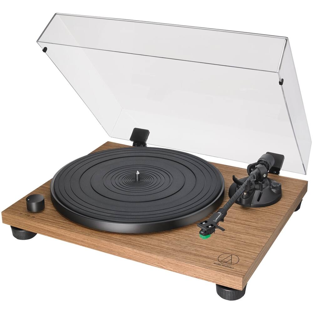 Alt View 11. Audio-Technica - Audio Technica AT-LPW40WN Wood Base Turntable - Walnut.