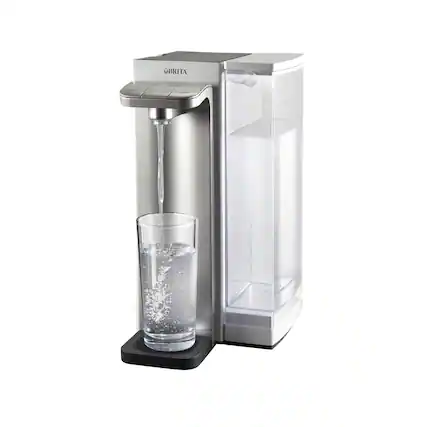 Angle. Hamilton Beach - Brita Hub Instant Powerful Countertop Water Filtration System - WHITE.