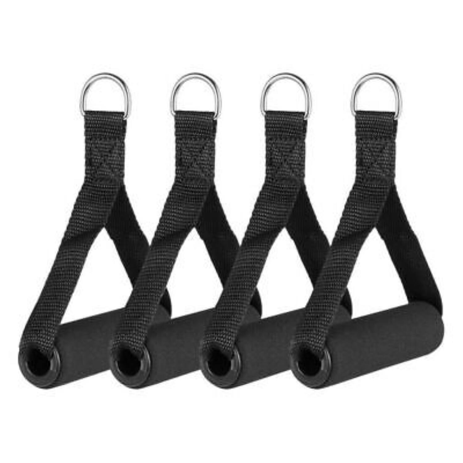 Alt View 2. Power Systems - Single-Grip Handle Strap – Cable Machine Attachment with Neoprene Grip - Black.