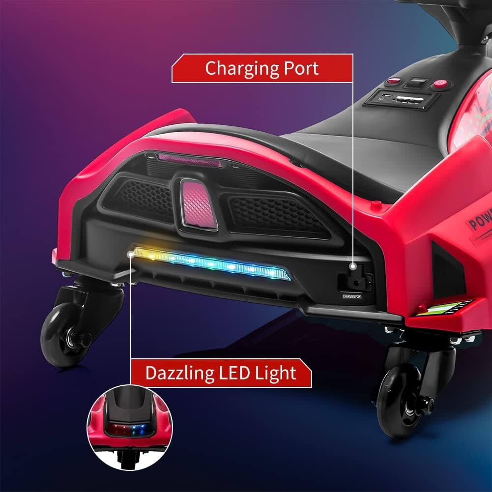 Charging Port  
Dazzling LED Light