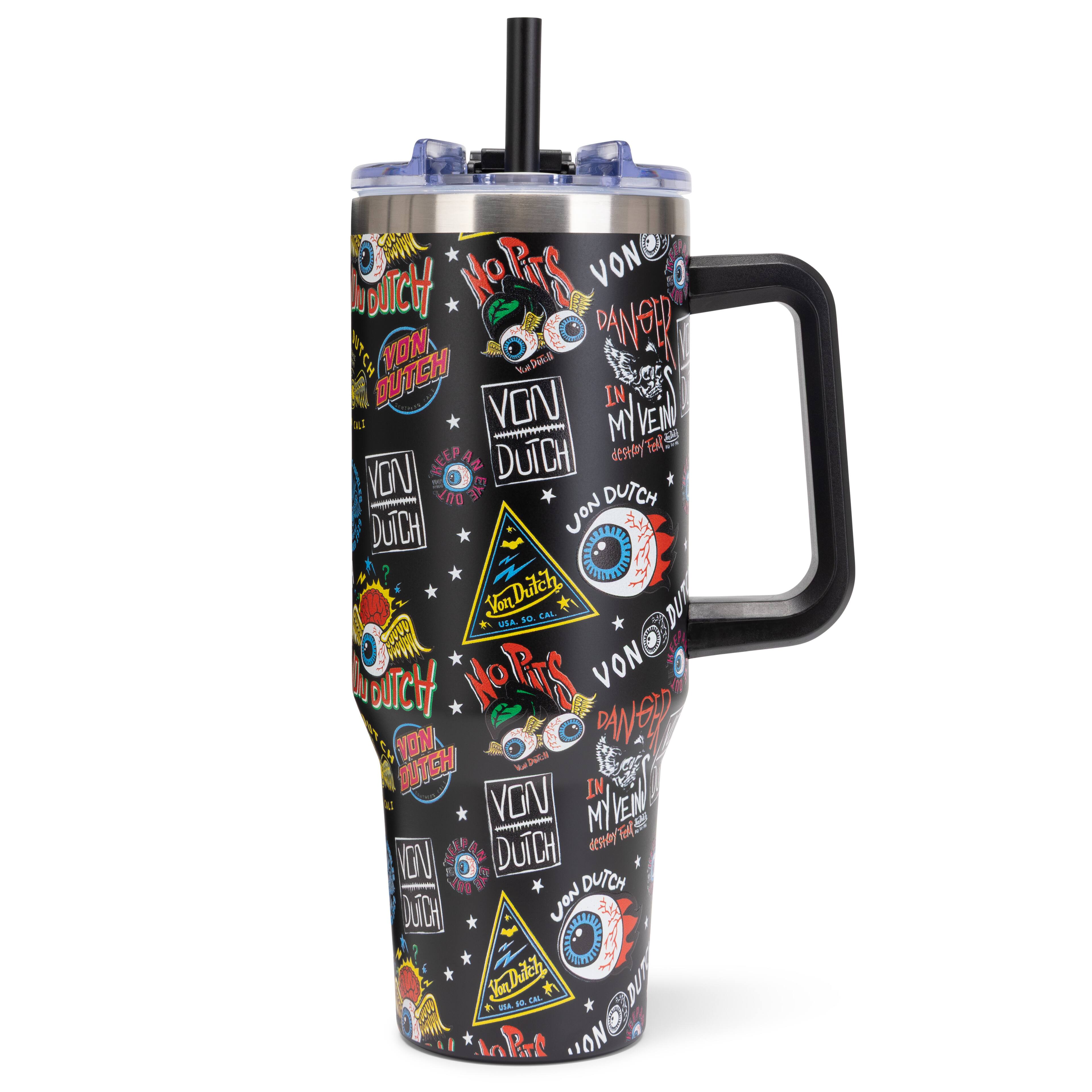 Von Dutch - 40oz Double Walled Insulated Stainless Steel Tumbler - Black Jax price history on PriceWatchPro