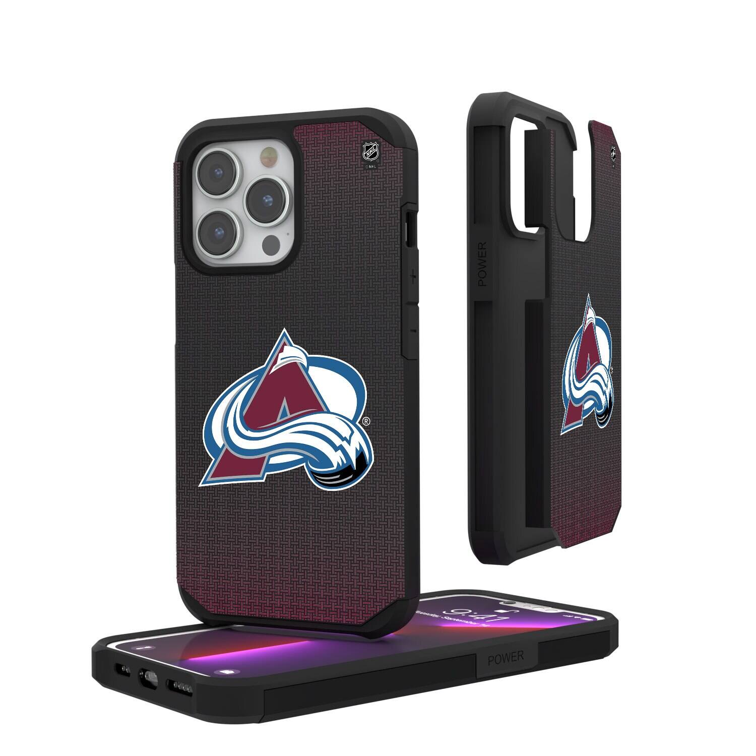 Keyscaper - NHL - Colorado Avalanche Linen Logo iPhone Rugged Case - 14 Plus - Black price history on PriceWatchPro