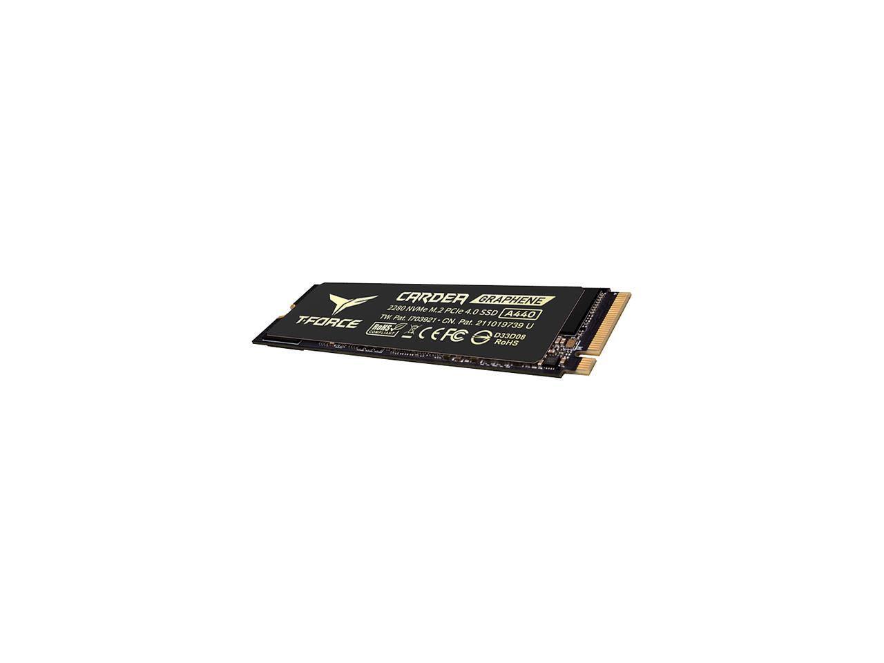 CARDER GRAPHENE 2280 NVMe M.2 PCIe 4.0 SSD A440  
TFORCE  
Pat. 1703921  
Pat. 211019739  
SOKST  
X 033008  
ROHS  
CE  
FCC