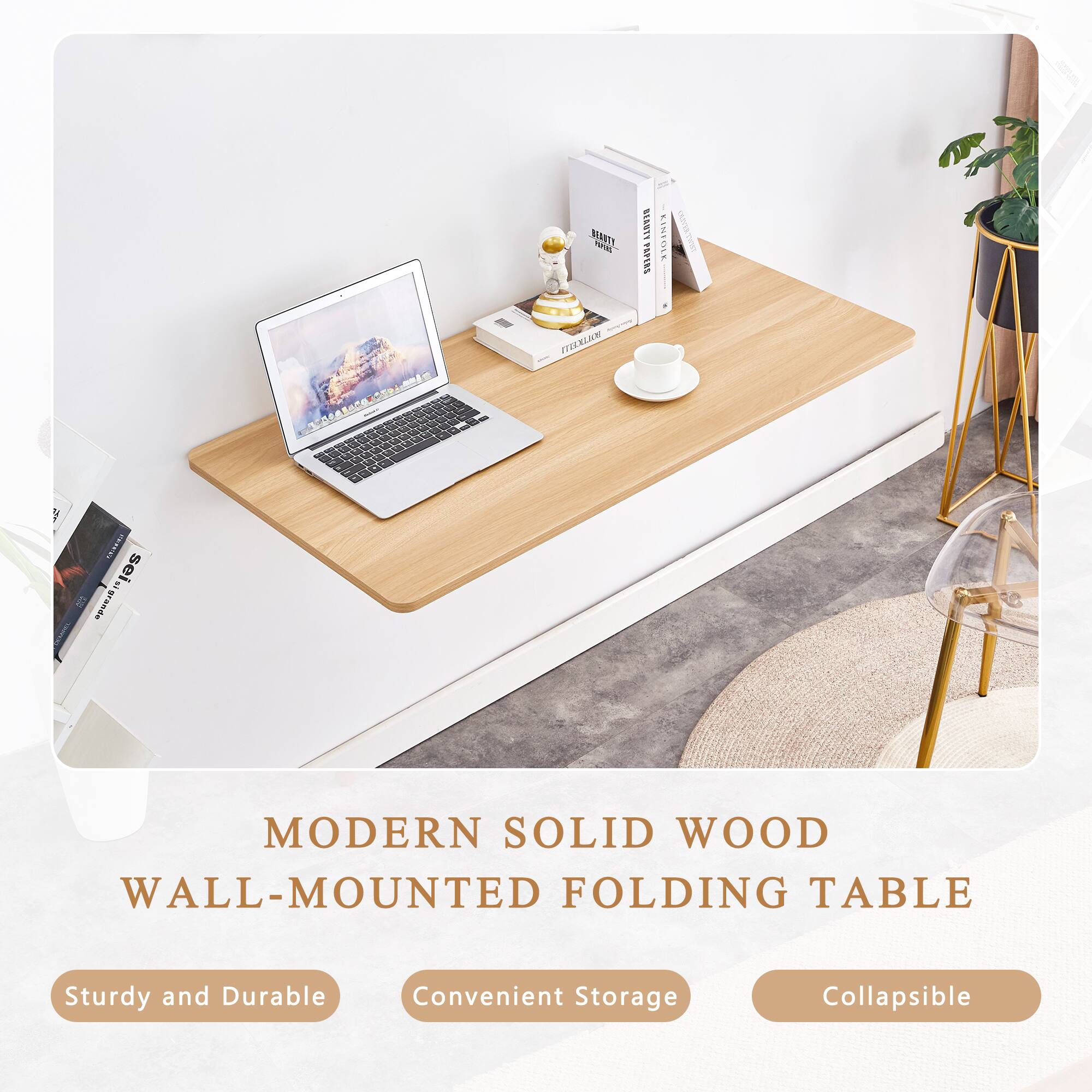 MODERN SOLID WOOD WALL-MOUNTED FOLDING TABLE

Sturdy and Durable
Convenient Storage
Collapsible
