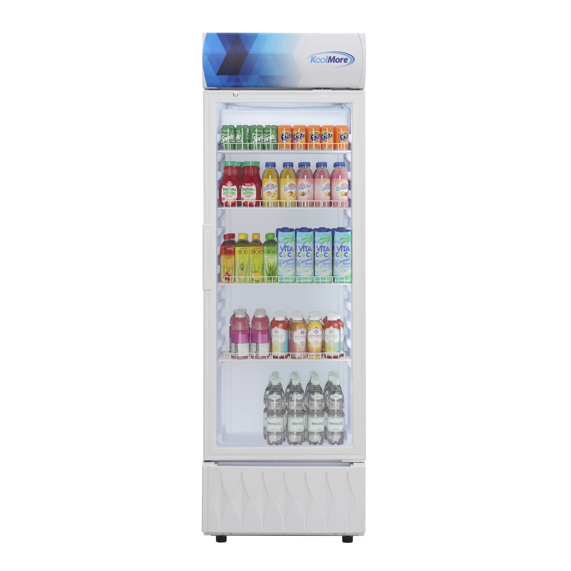 Koolmore - 22 in. One-Door Commercial Merchandiser Refrigerator, 9 Cu. Ft. (KM-MDR-9CPWH) - White