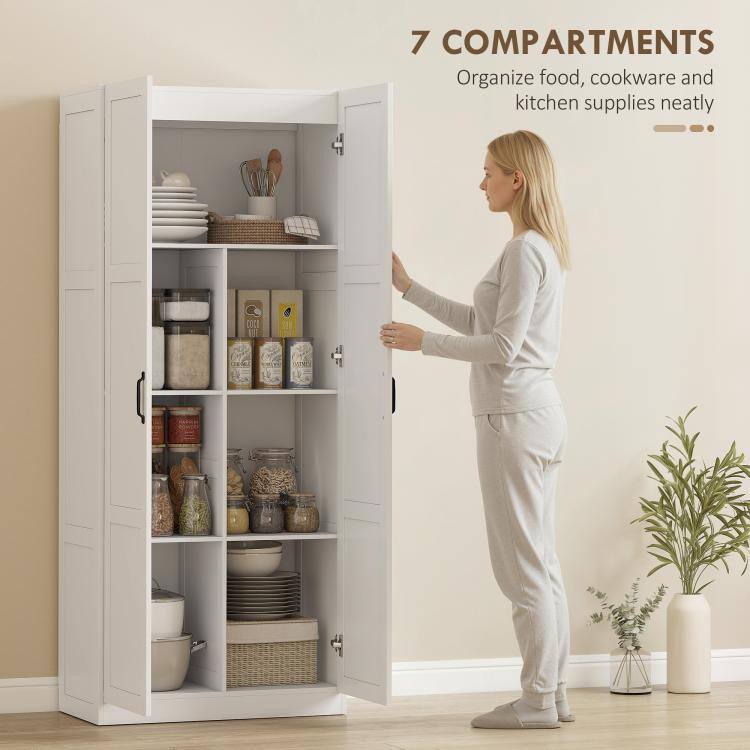 7 COMPARTMENTS  
Organize food, cookware and kitchen supplies neatly