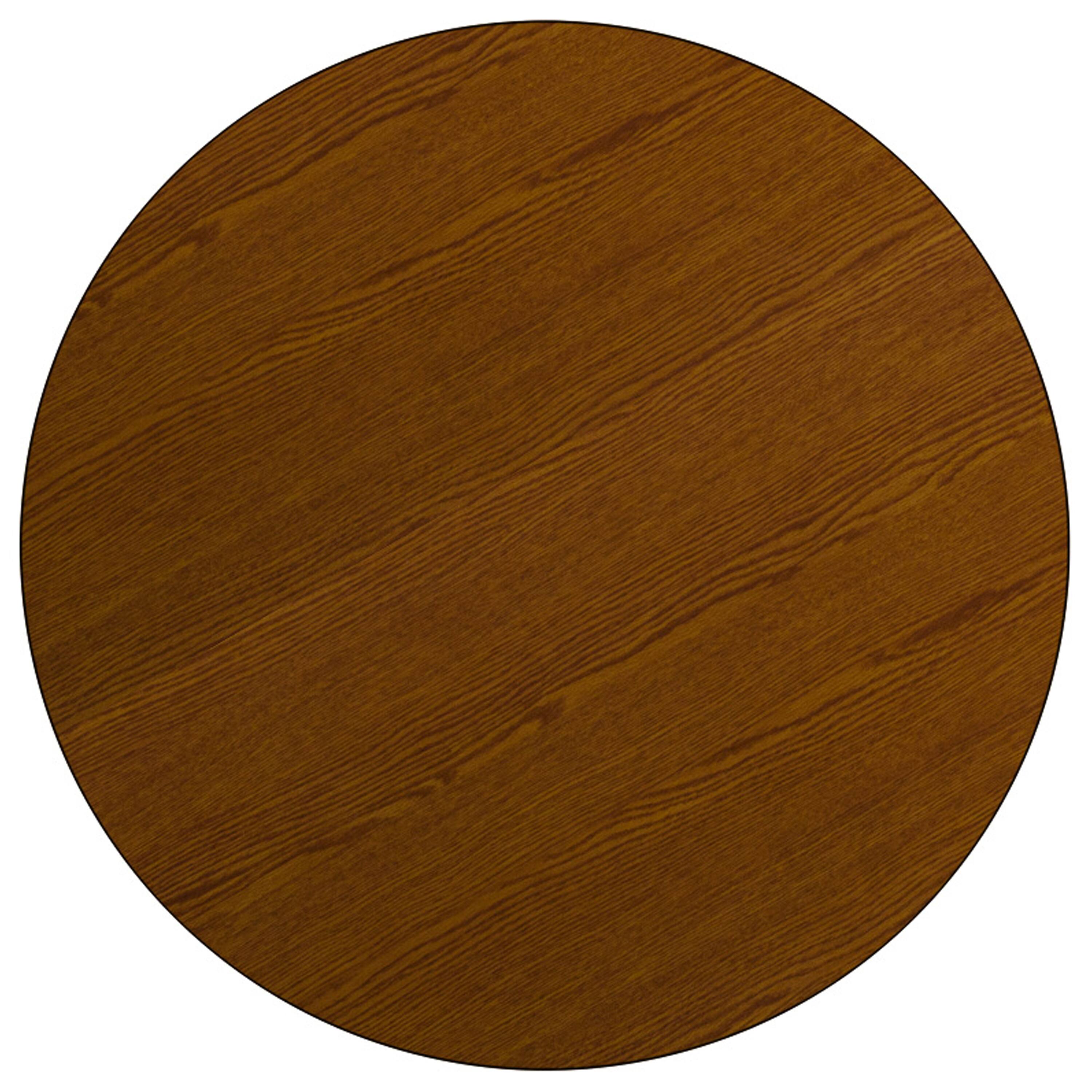 Alt View 2. Emma + Oliver - 42" Round HP Laminate Adjustable Preschool Activity Table - Oak.
