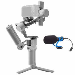 DJI - RS 4 Mini Combo Gimbal Stabilizer + Compact Condenser Shotgun Microphone