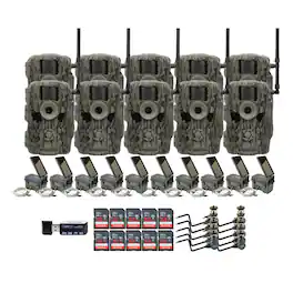 Stealth Cam - 36MP Fusion Max Cellular Trail Camera with Solar Bundle (10 Pack)