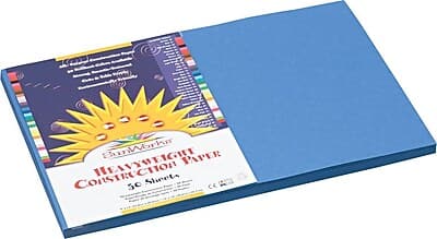 "Pacon - SunWorks 12"" x 18"" Construction Paper, 50 Sheets/Pack (P7407-0001) - Blue" price history on PriceWatchPro