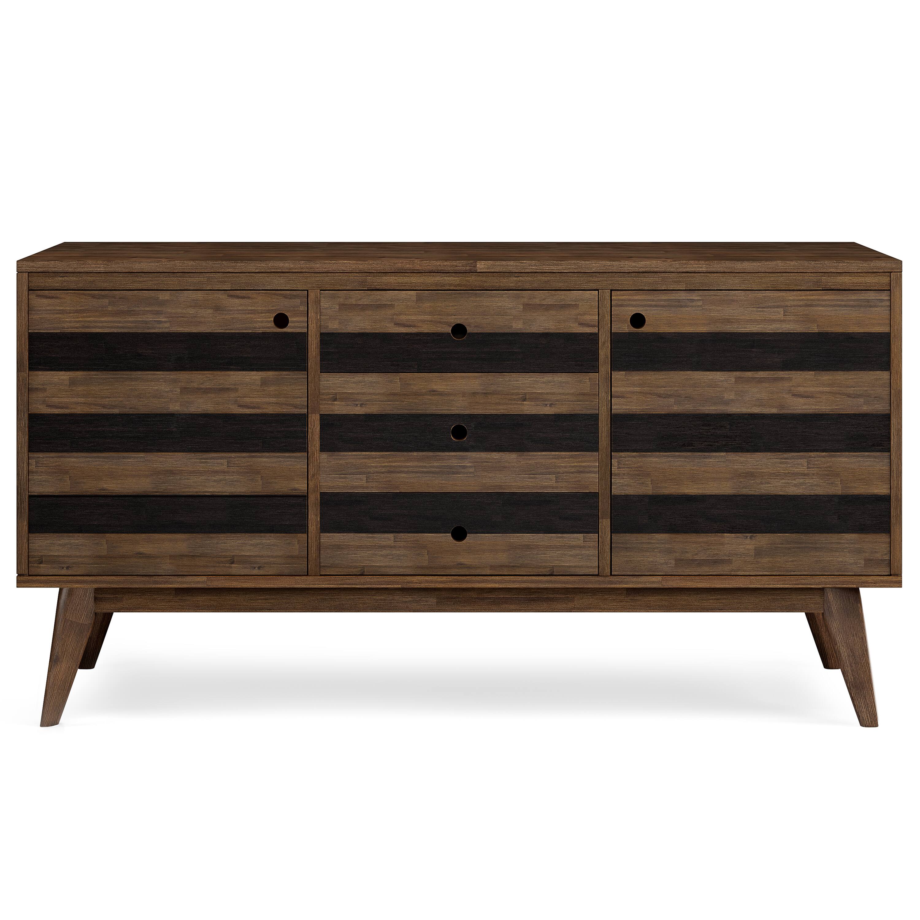 Alt View 11. Simpli Home - Clarkson Sideboard Buffet - Rustic Natural Aged Brown.
