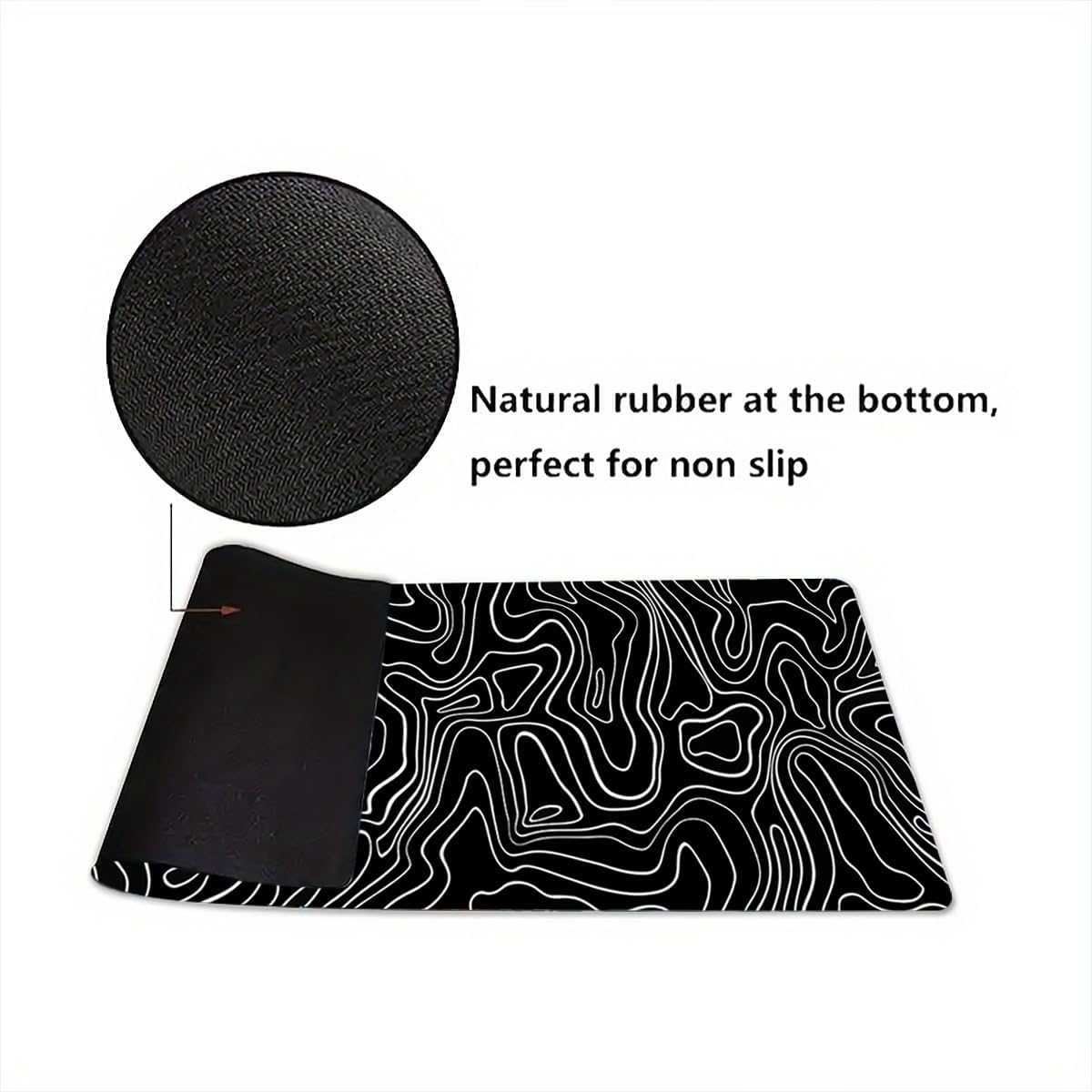 Natural rubber at the bottom, perfect for non slip