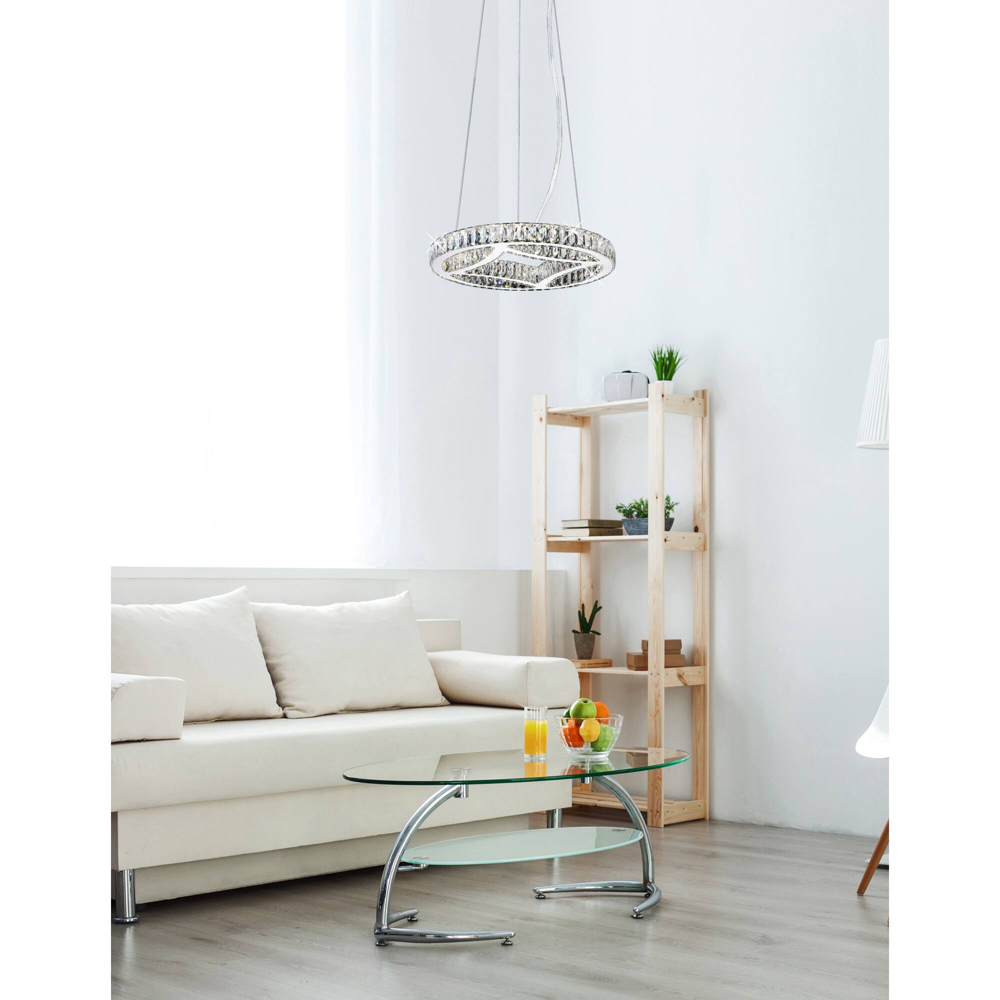 Back. CWI Lighting - Beyond LED Chandelier With Chrome Finish - Chrome.