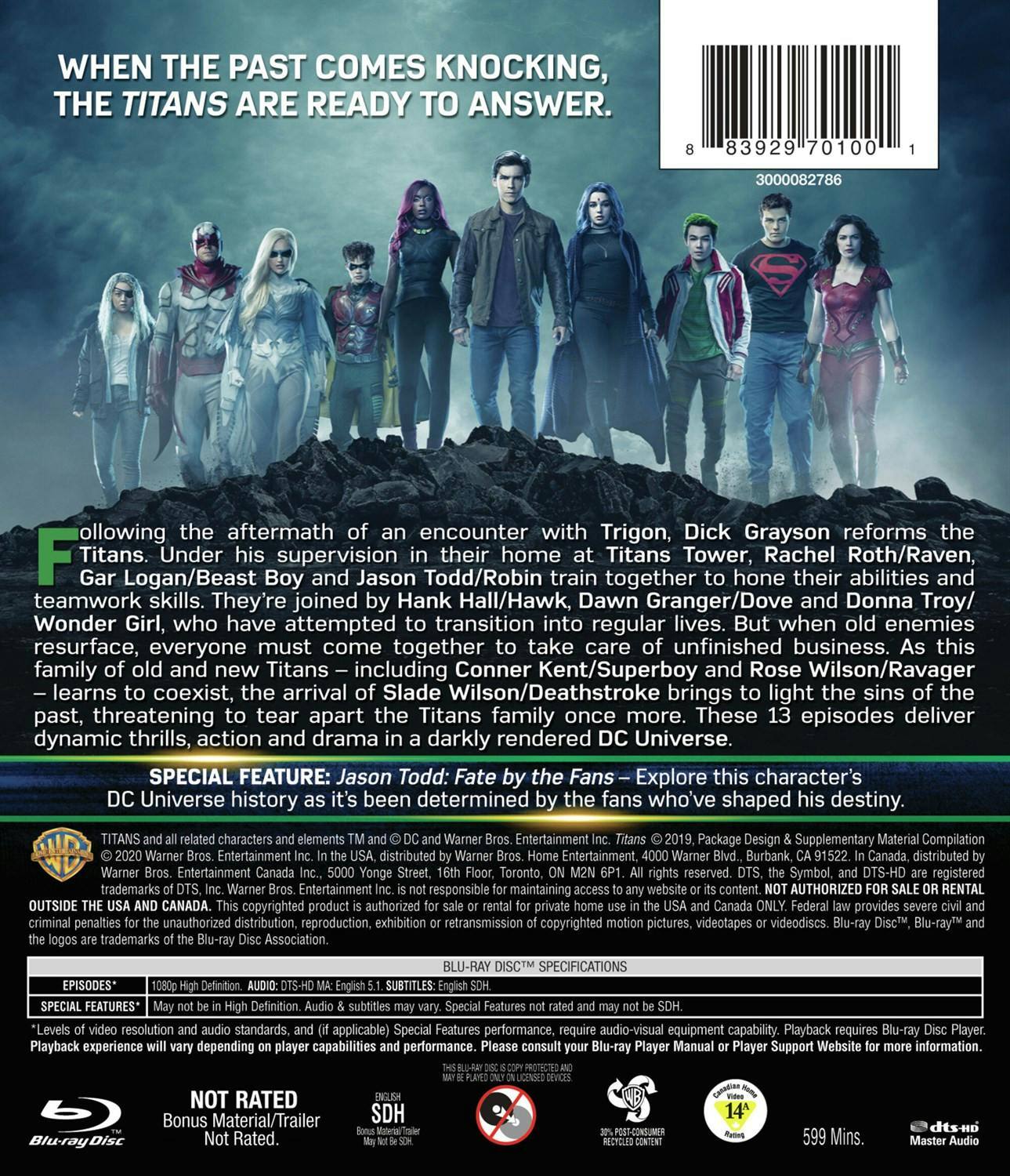 Back. Titans: The Complete Second Season [Blu-ray].