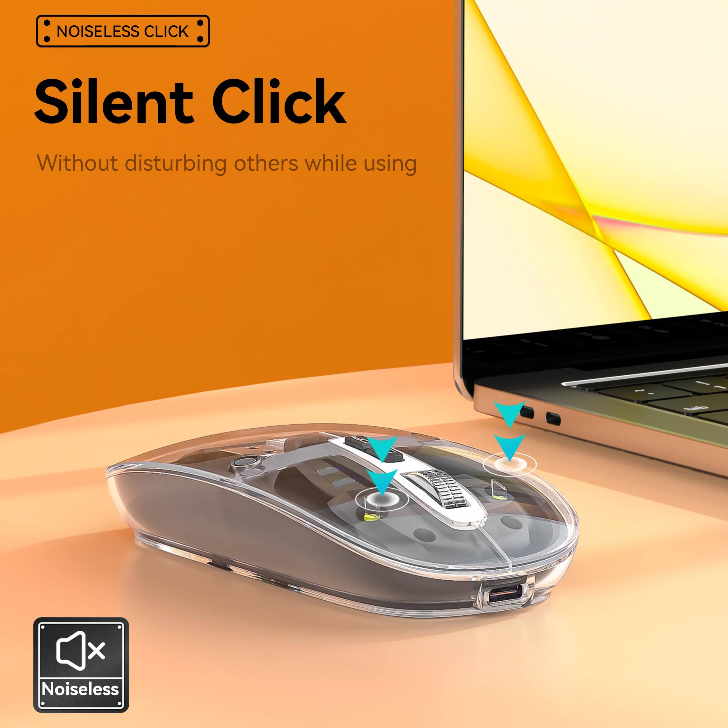 **NOISELESS CLICK**

**Silent Click**

Without disturbing others while using

**Noiseless**