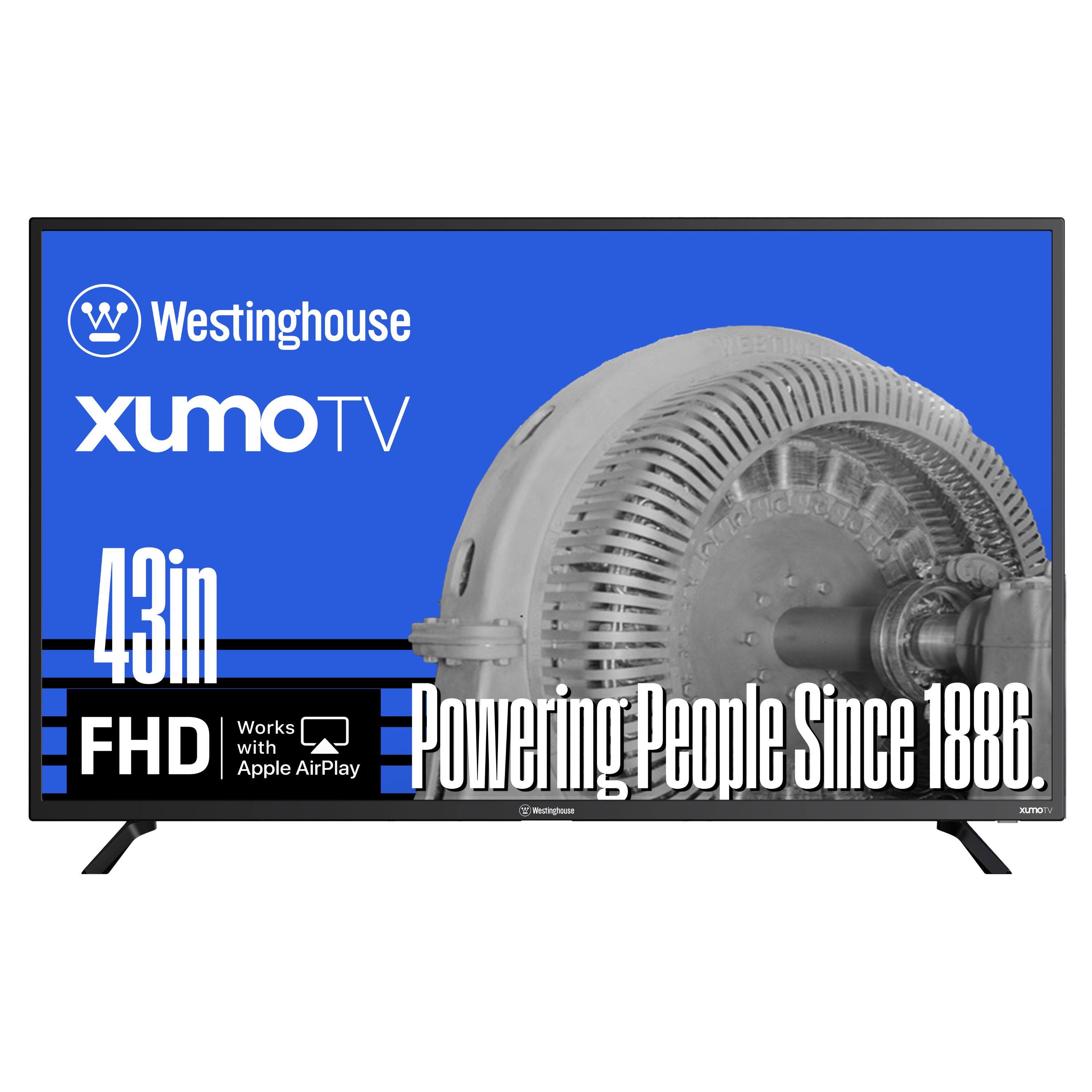 Westinghouse - 43" Xumo Smart TV, 1080P FHD LED, Voice Remote, Apple HomeKit, Wi-Fi & Mobile Connectivity