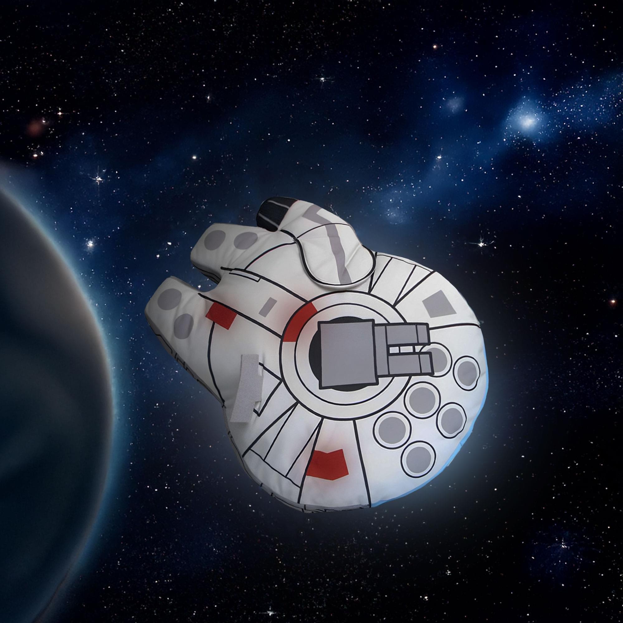 Alt View 2. Star Wars - Star Wars 12" Plush Vehicle: Millennium Falcon - Grey.